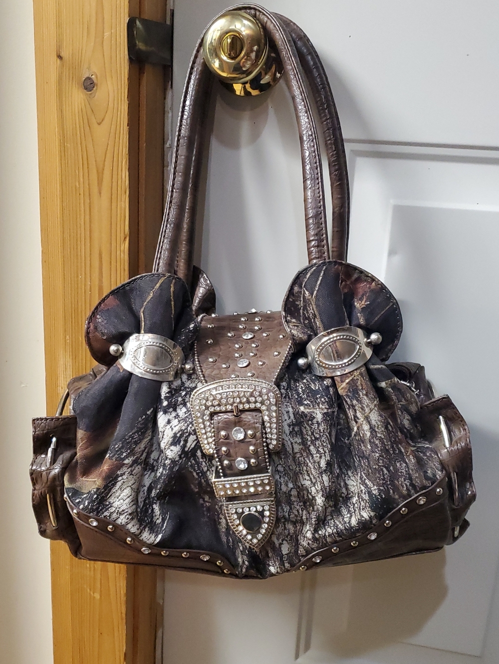 Camo Purse With Rhinestones